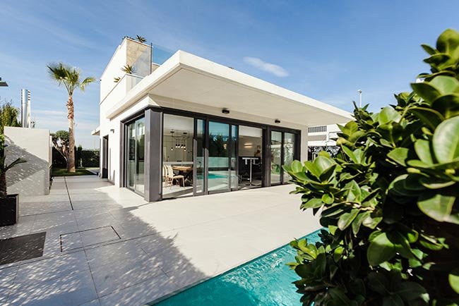 casa con piscina
